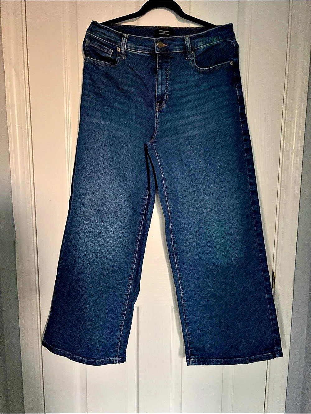 Banana Republic High-Rise Wide-Leg Jeans Waist 30/10 Blue